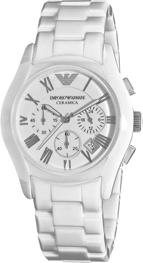 armani white ceramic watch ladies.